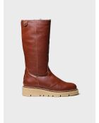 Bottes en cuir Naltar camel