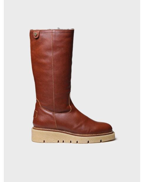 Bottes en cuir Naltar camel