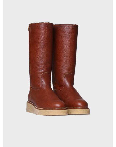 Bottes en cuir Naltar camel