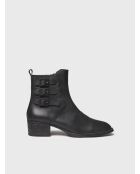 Bottes en cuir Palencia noires