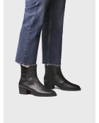 Bottes en cuir Palencia noires