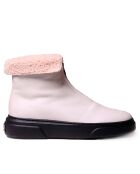 Bottines en cuir Abel blanc glacier