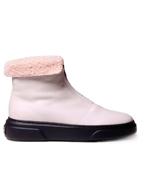 Bottines en cuir Abel blanc glacier