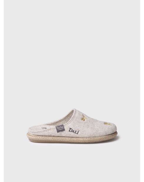 Chaussons d'intérieur Gessami écrus