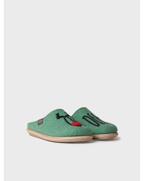 Chaussons d'intérieur Deli verts