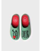 Chaussons d'intérieur Deli verts