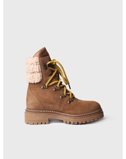 Bottines en cuir Bilbo taupe