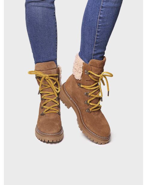 Bottines en cuir Bilbo taupe