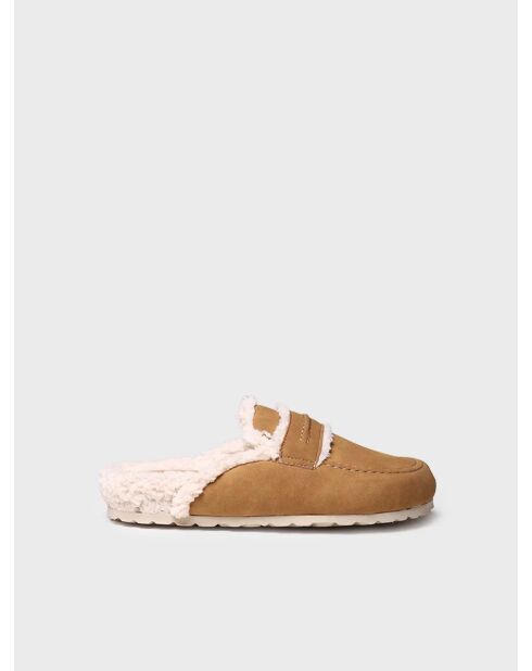 Chaussons d'intérieur Leire cognac
