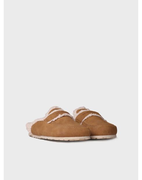 Chaussons d'intérieur Leire cognac