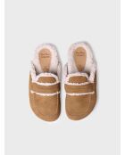 Chaussons d'intérieur Leire cognac