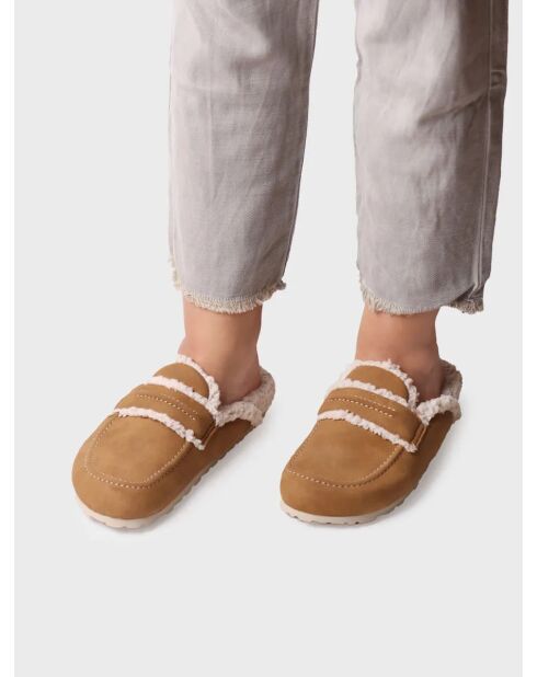 Chaussons d'intérieur Leire cognac