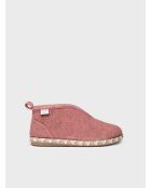 Chaussons d'intérieur en laine Doria nude