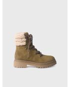Bottines en cuir Bilbo vert kaki