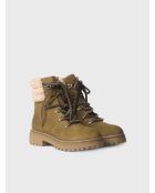 Bottines en cuir Bilbo vert kaki