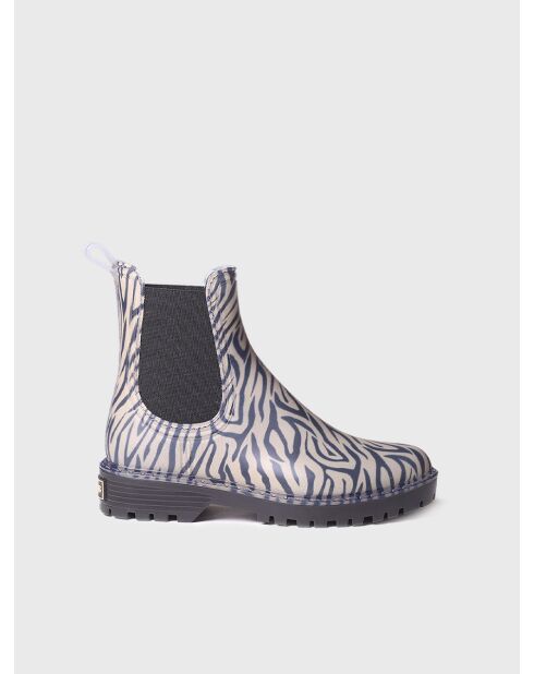 Bottines en gomme Calvi noires