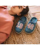 Chaussons d'intérieur en laine Deli gris