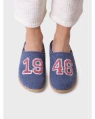 Chaussons d'intérieur en laine Deli gris