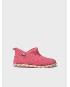 Chaussons d'intérieur en laine Duna rouges