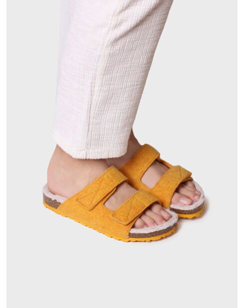 Chaussons d'intérieur Lizy jaunes
