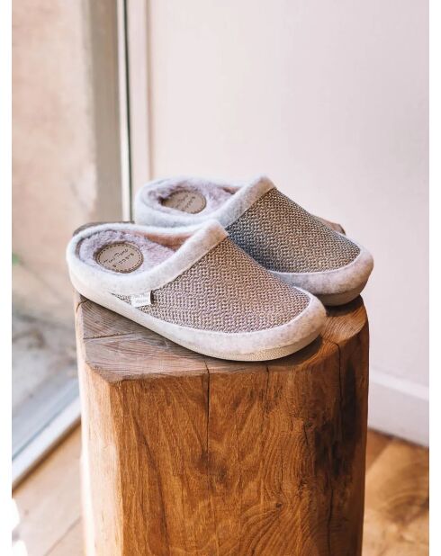 Chaussons d'intérieur Moly dorés