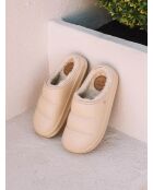 Chaussons d'intérieur en pvc Montblanc écrus