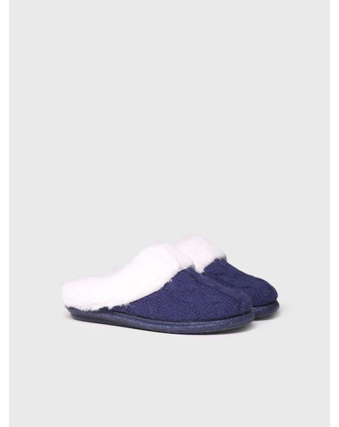 Chaussons d'intérieur Deli bleu marine