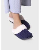 Chaussons d'intérieur Deli bleu marine