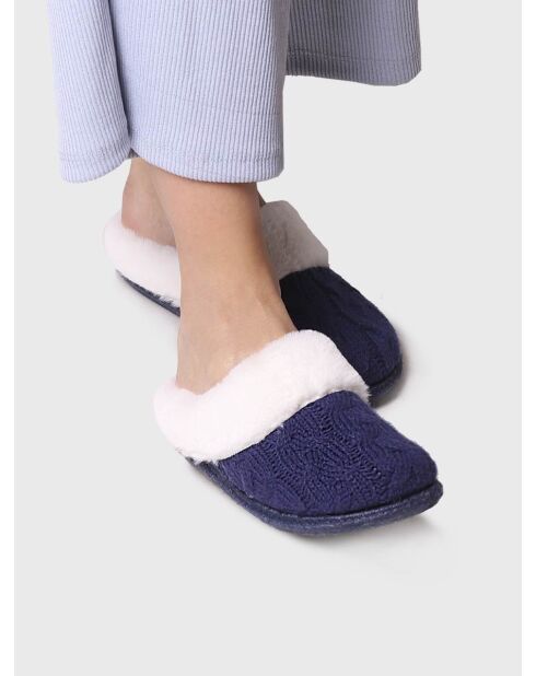 Chaussons d'intérieur Deli bleu marine