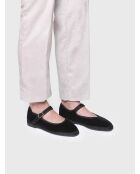 Ballerines en coton Cloe noires