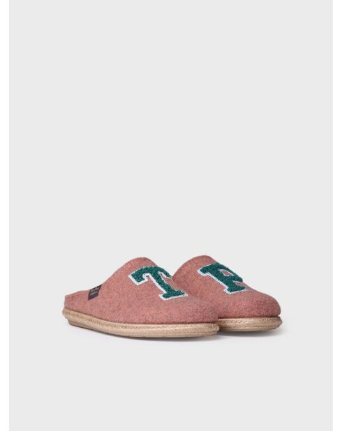 Chaussons d'intérieur en laine Deli gris foncé