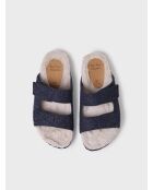 Chaussons d'intérieur Lizy bleu marine