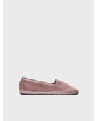 Chaussons d'intérieur en velours Claudina taupe