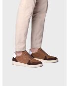 Baskets en cuir Dublin camel