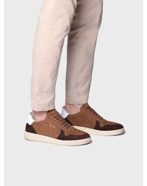Baskets en cuir Dublin camel