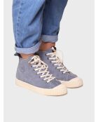 Baskets en cuir Genova denim