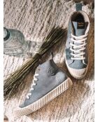 Baskets en cuir Genova denim
