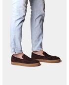 Baskets en cuir Joan marron