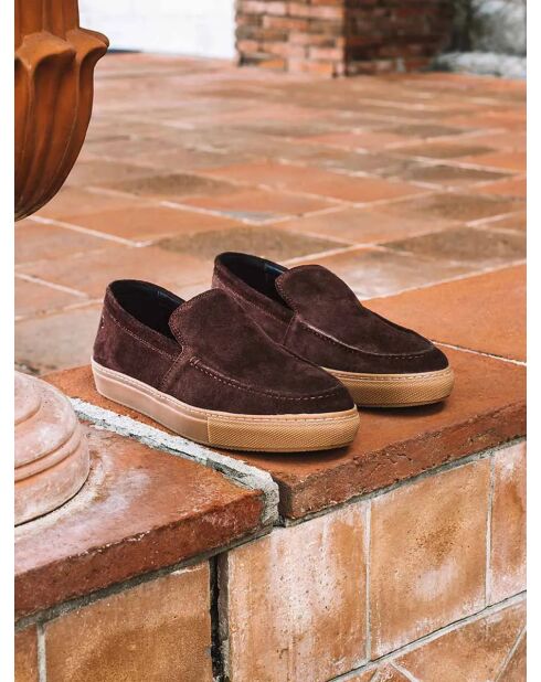 Baskets en cuir Joan marron