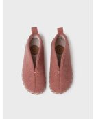 Chaussons d'intérieur en laine Doria nude