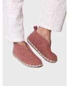 Chaussons d'intérieur en laine Doria nude