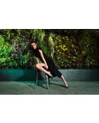 Pumps slingback in pelle con stampa leopardata - tacco 9 cm