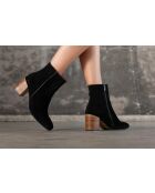 Botas Beth de piel negras - tacón de 7 cm