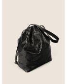 Bolso bandolera Urban Nomad de piel negra - 30x16 cm