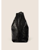 Bolso bandolera Urban Nomad de piel negra - 30x16 cm