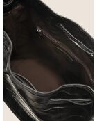 Bolso bandolera Urban Nomad de piel negra - 30x16 cm