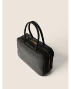 Sac cabas en cuir Nova Chic noir - 37x13 cm
