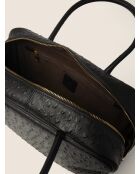 Sac cabas en cuir Nova Chic noir - 37x13 cm