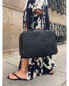 Sac cabas en cuir Nova Chic noir - 37x13 cm