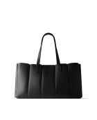 Sac cabas en cuir The Crispy Edge noir - 60x14 cm